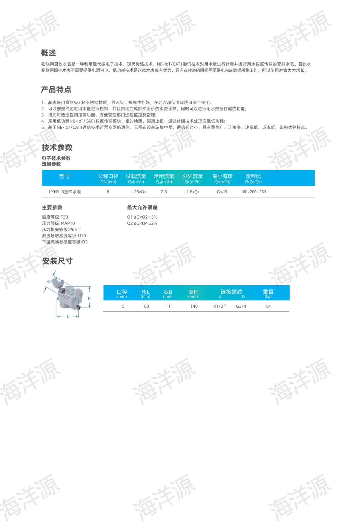 无磁物联网直饮水表(图2)